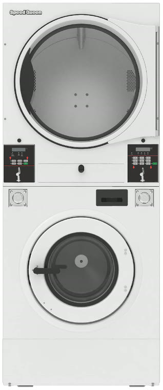 Lavadora e secadora conjugada Speed Queen Stax-X, branca